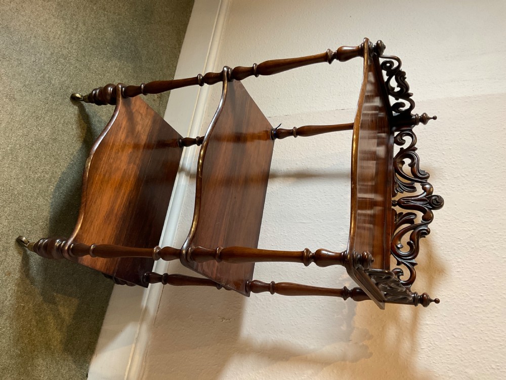 Victorian Rosewood three tier whatnot View II
