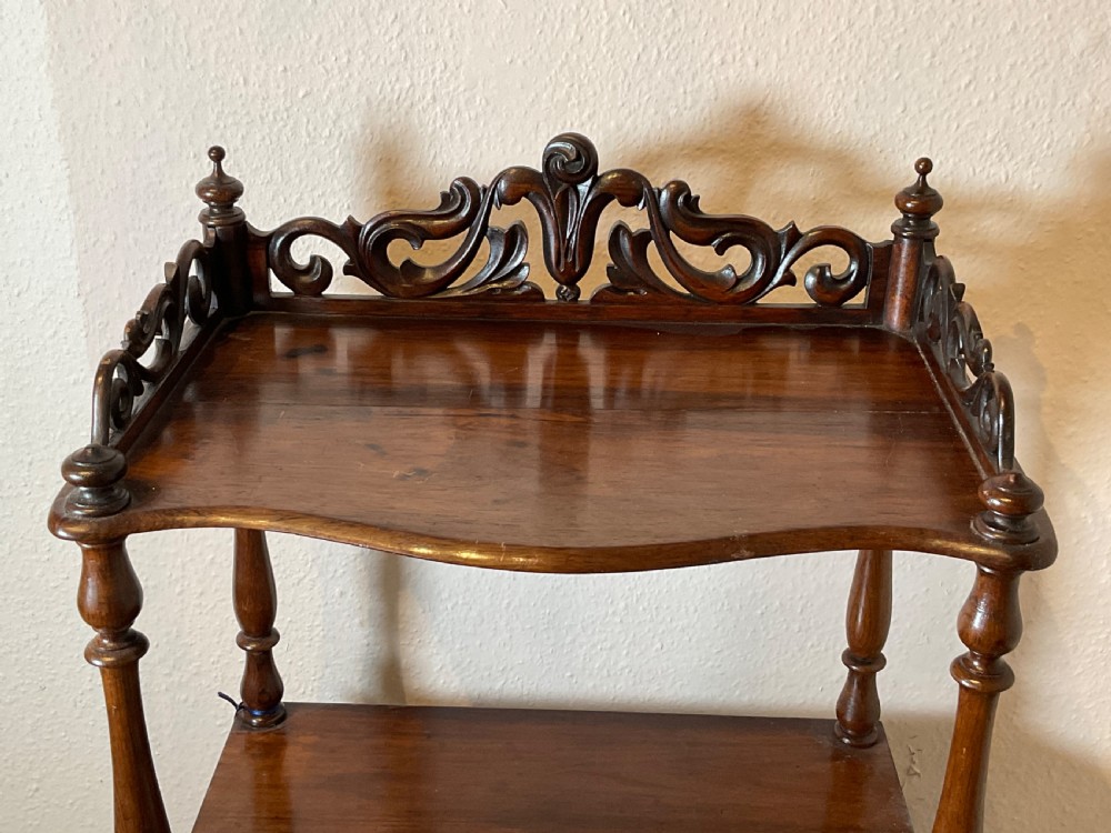 Victorian Rosewood three tier whatnot View III