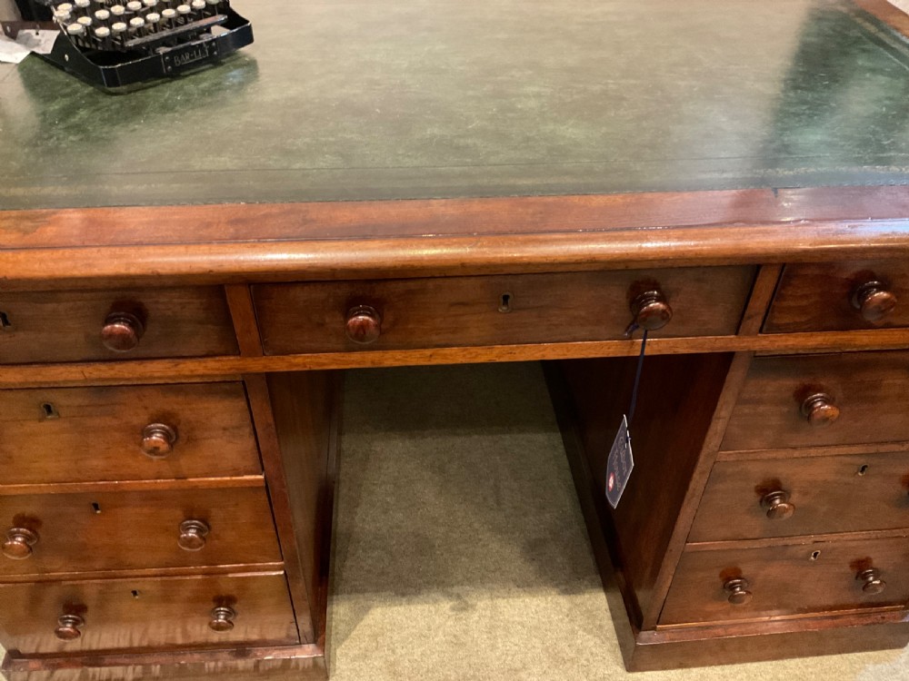 Victorian Mahogany Kneehole Desk View V