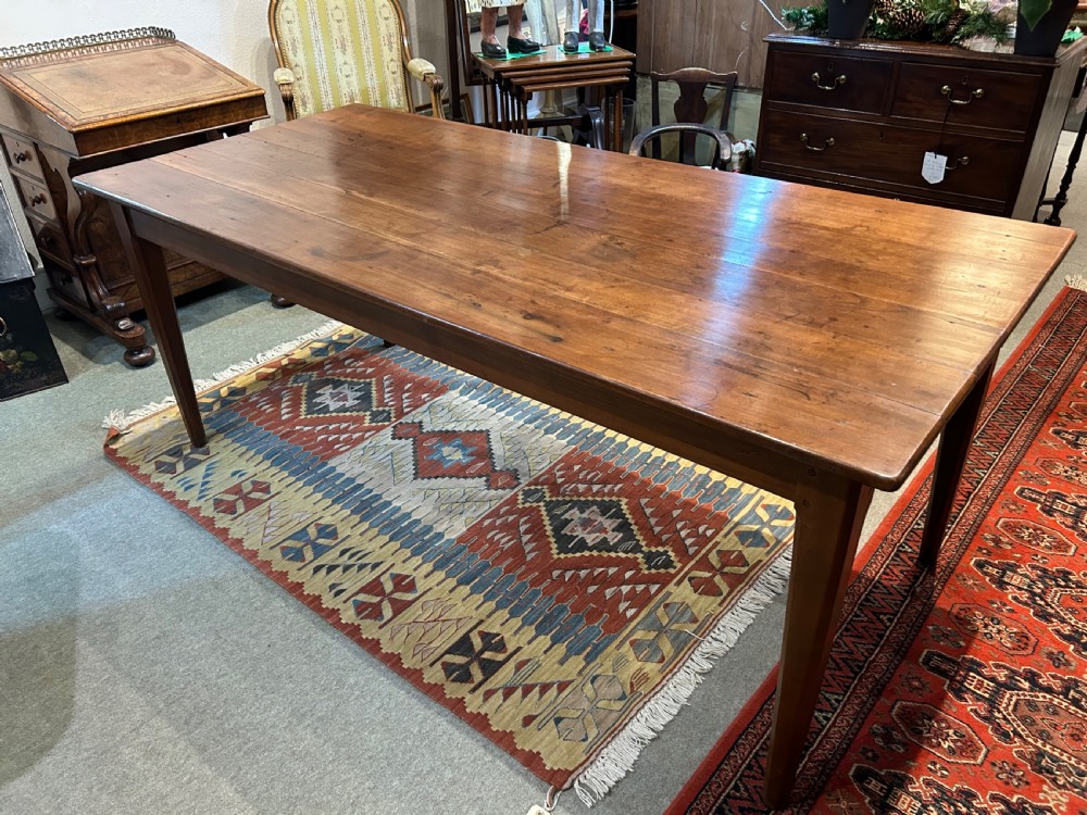 Antique French Cherry Farmhouse Table 