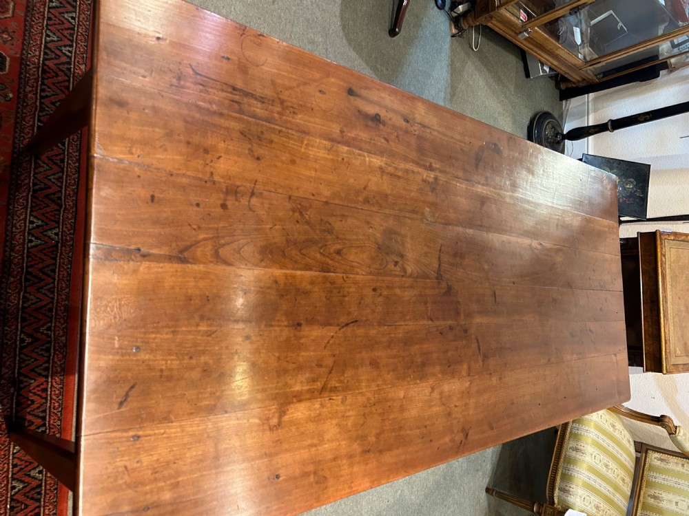 Antique French Cherry Farmhouse Table  View IV