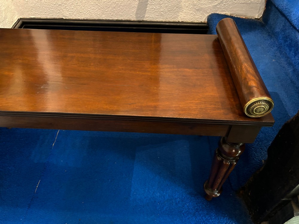 Victorian Mahogany Window Seat  View IV