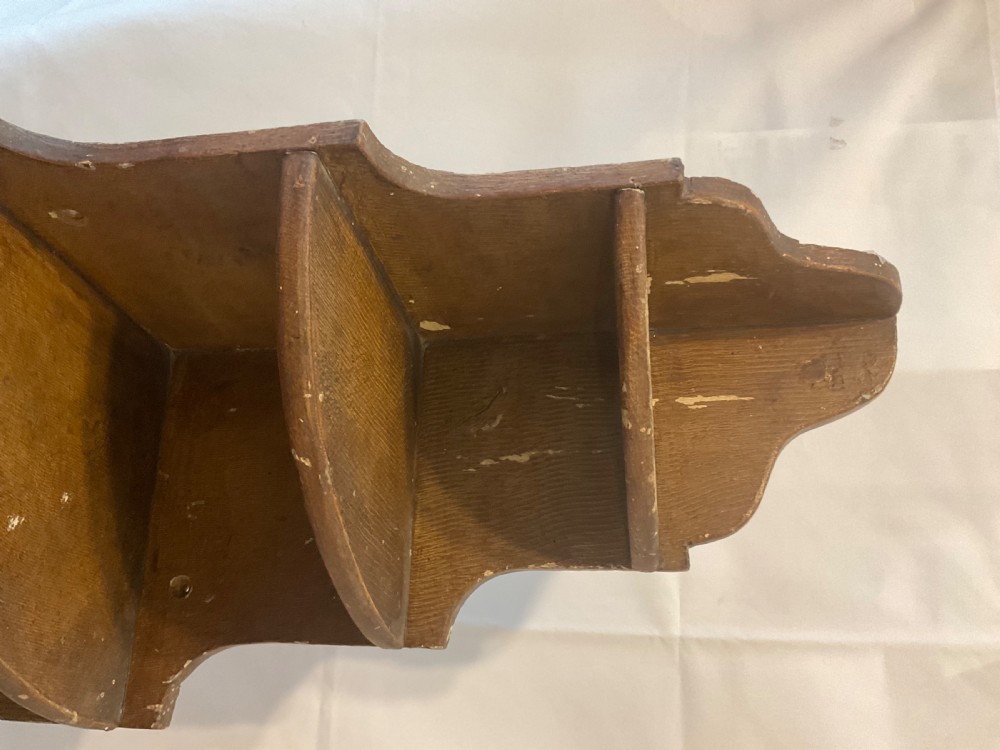 Antique Scandinavian Corner Shelf Unit  View V