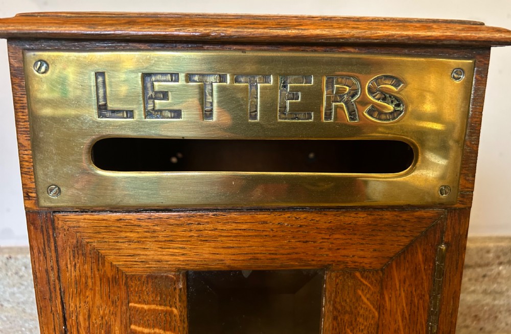 Victorian Oak Country House Letter Box View III