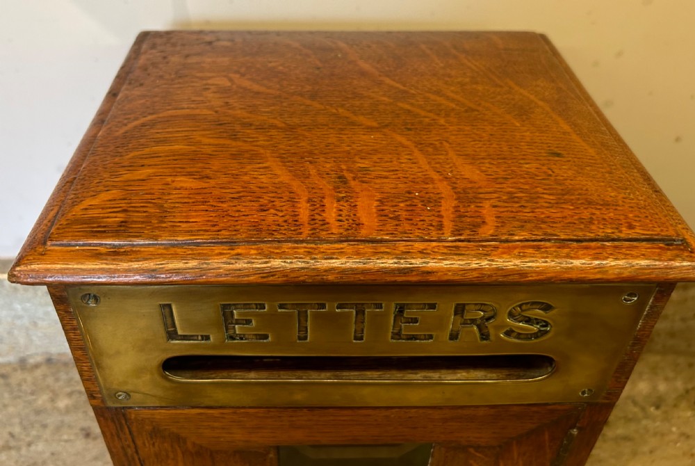Victorian Oak Country House Letter Box View IV