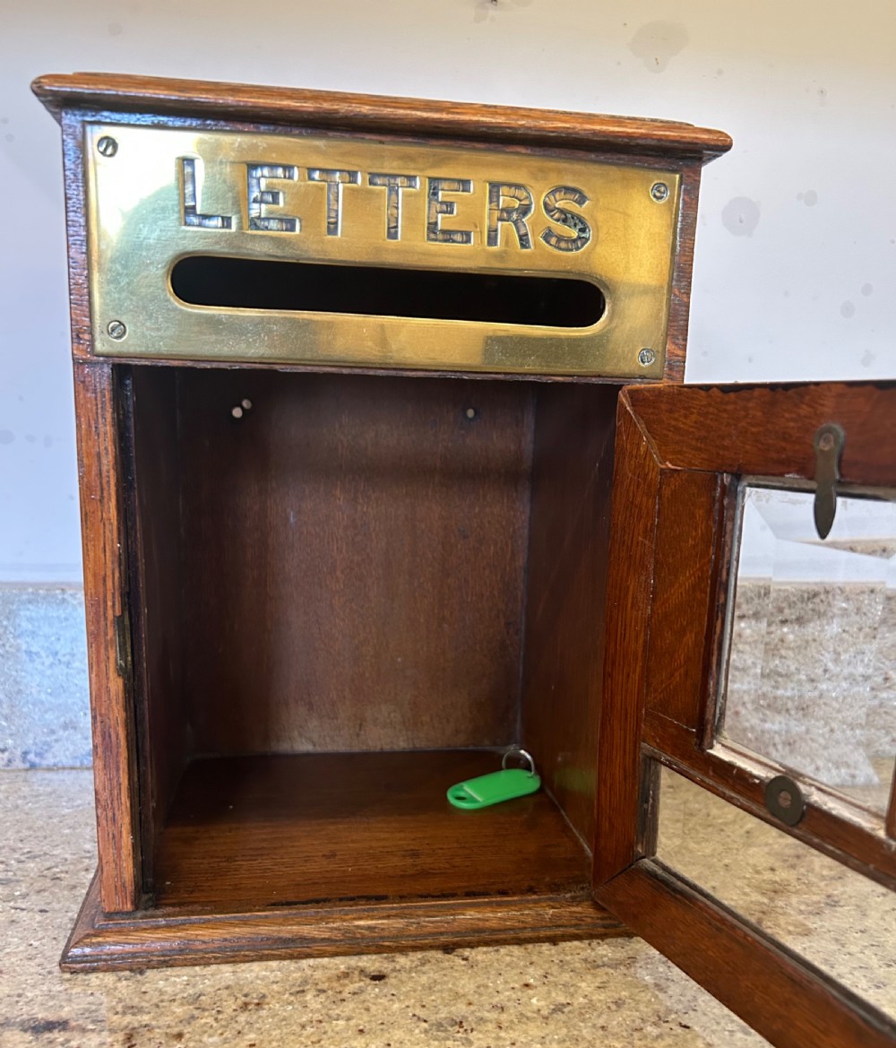 Victorian Oak Country House Letter Box View V