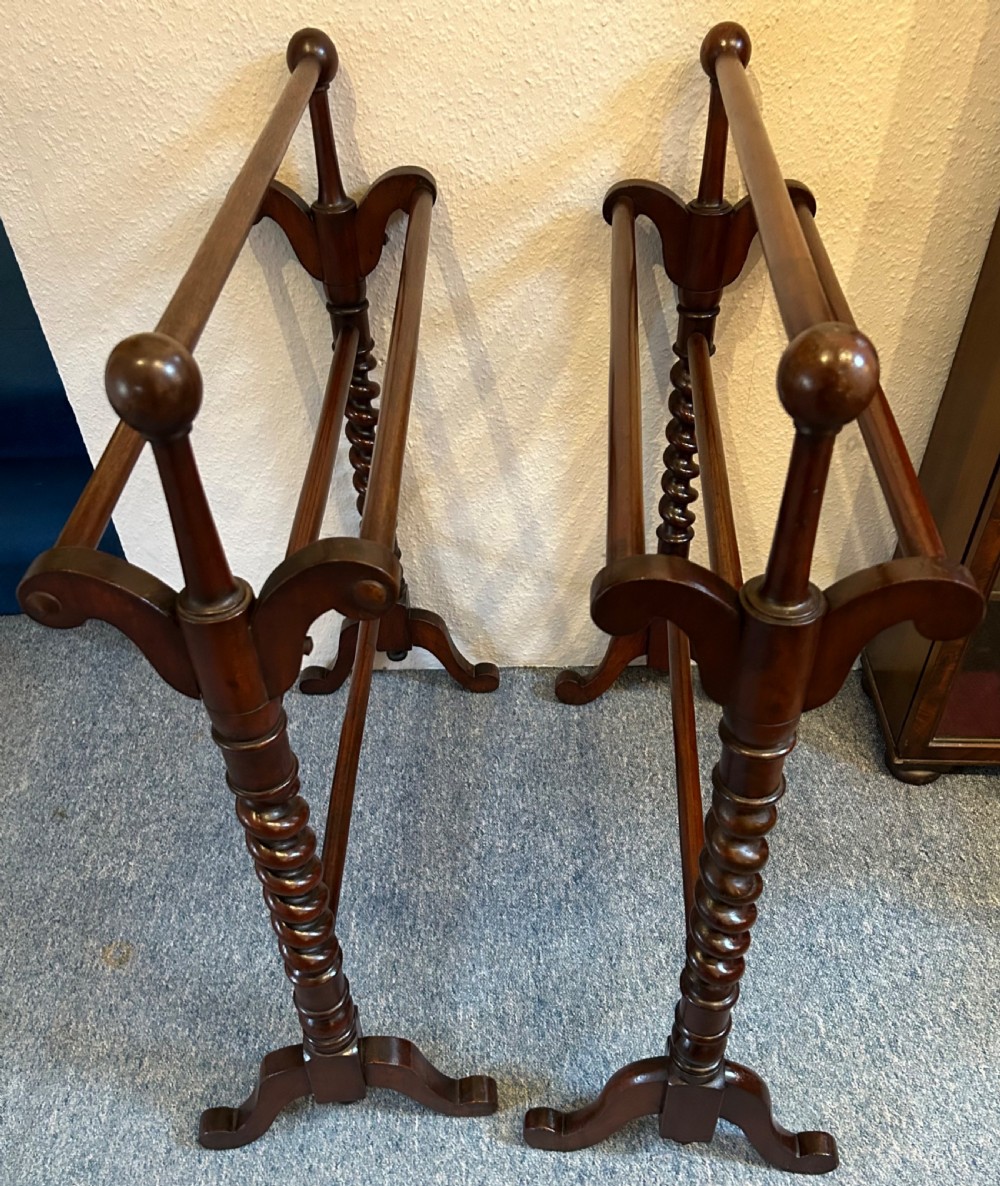 Pair of Victorian Towel Rails  View II