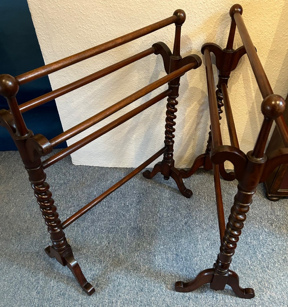 Pair of Victorian Towel Rails  View III