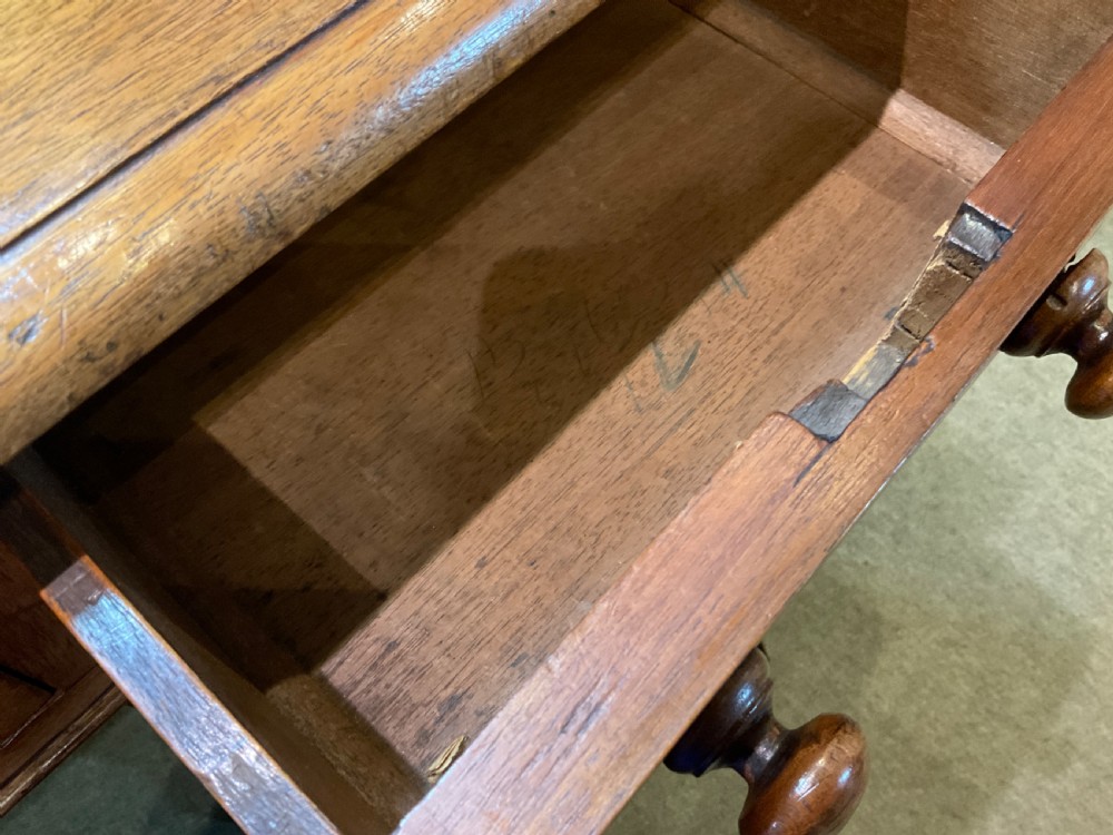 Victorian Oak Pedestal Desk  View II