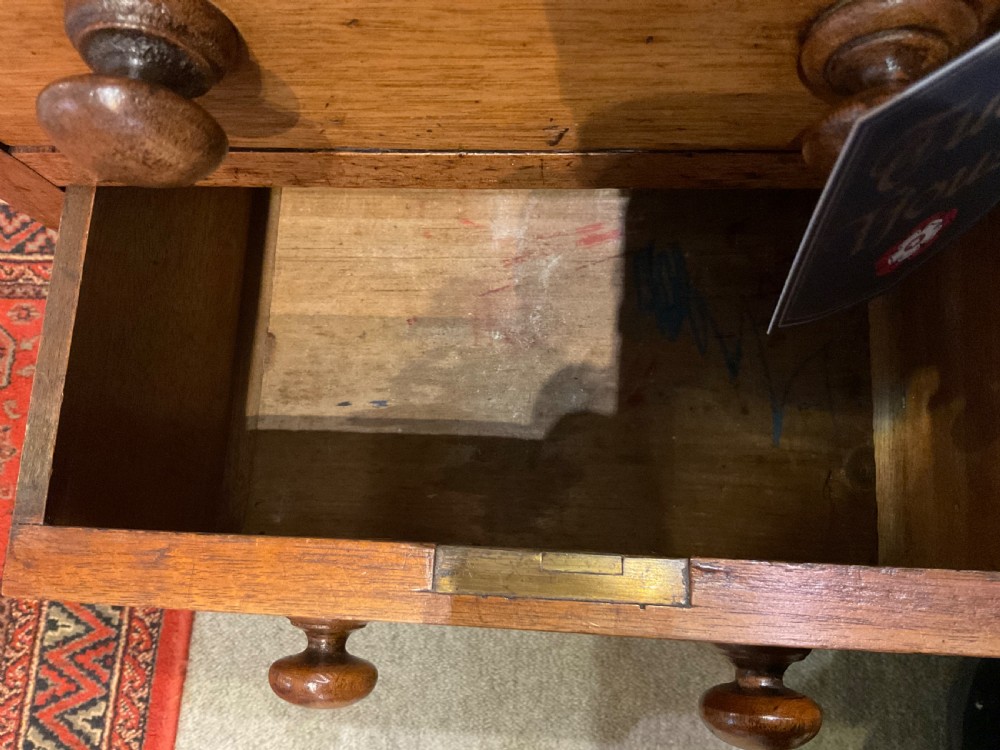 Victorian Oak Pedestal Desk  View VI