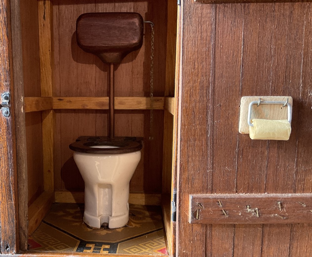 Model of a outside water closet  View II