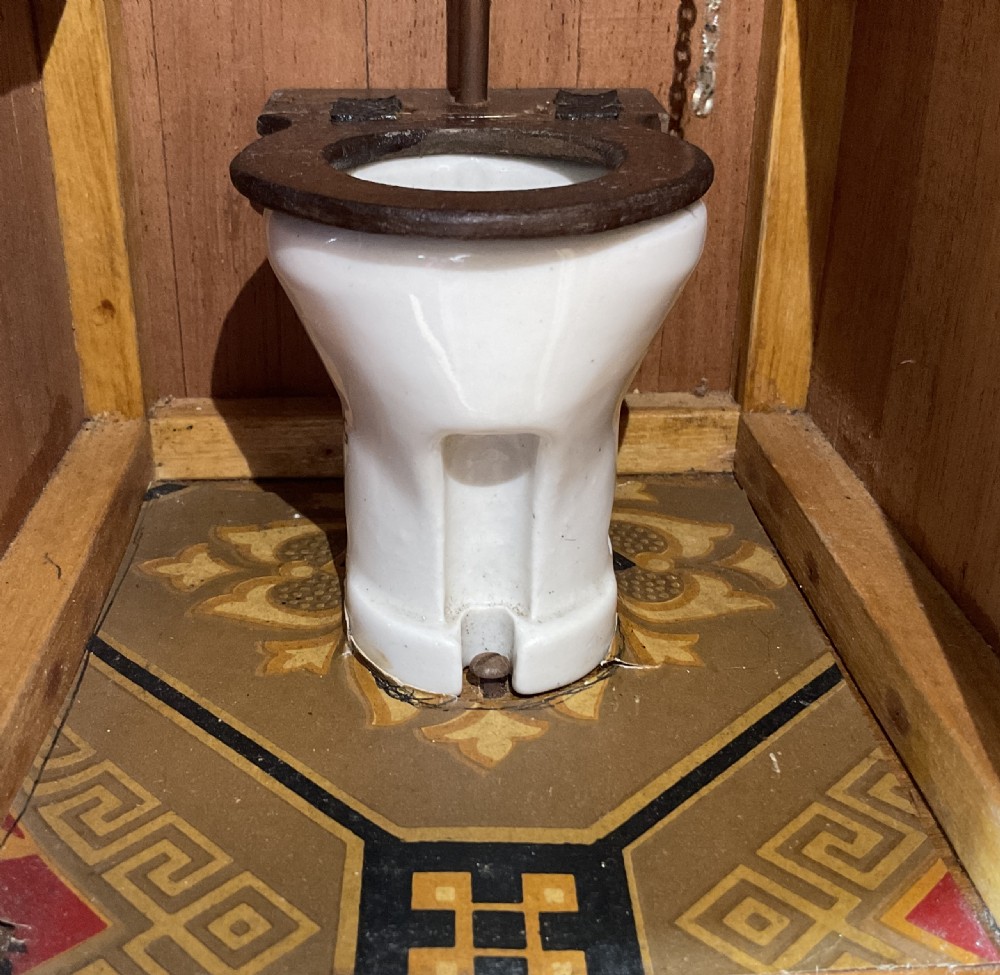 Model of a outside water closet  View III