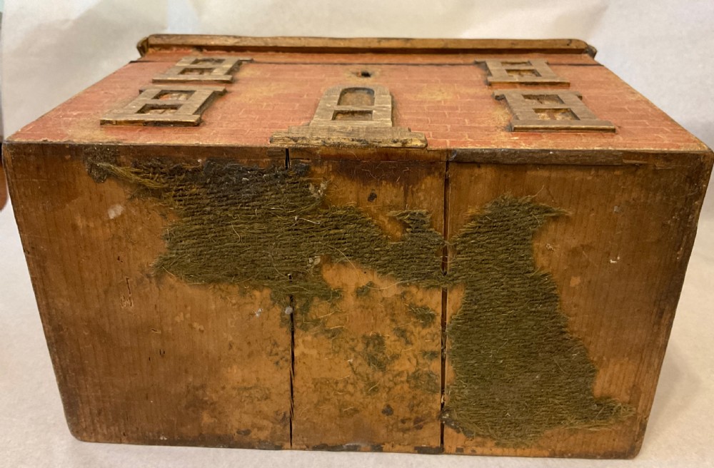 Antique Tea Caddy modelled as. House  View IV