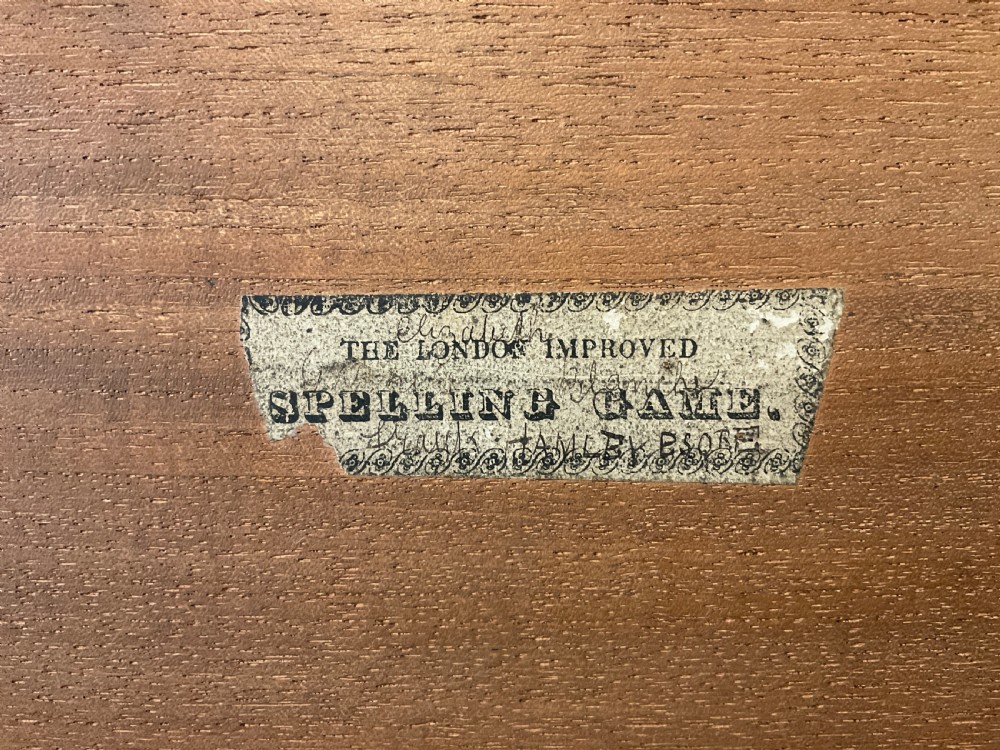 The London Improved Spelling Game Box  View VI
