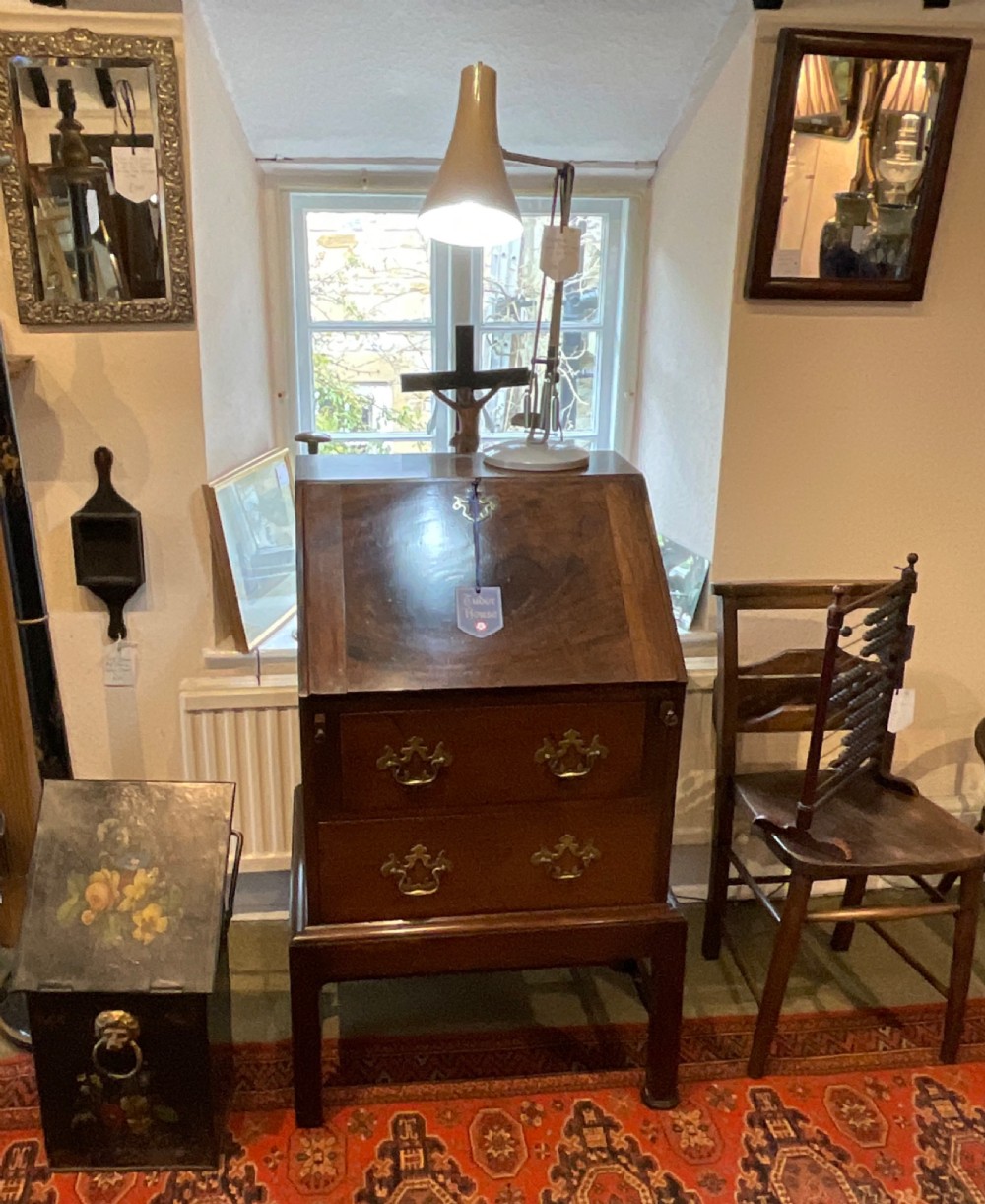 Mahogany Bureau on stand  View II