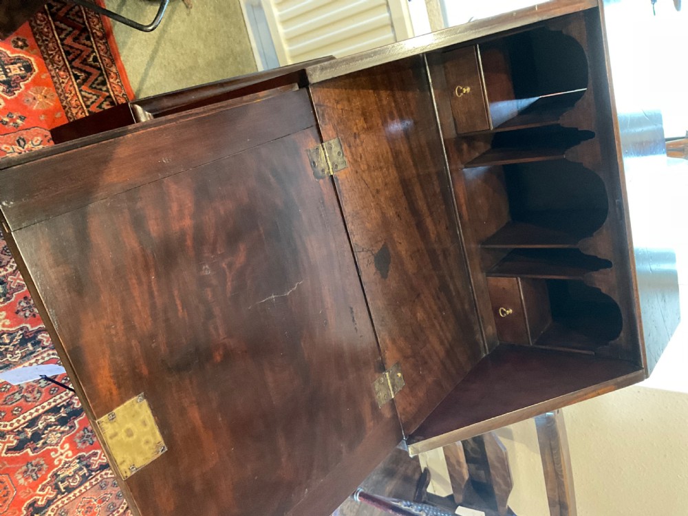 Mahogany Bureau on stand  View III