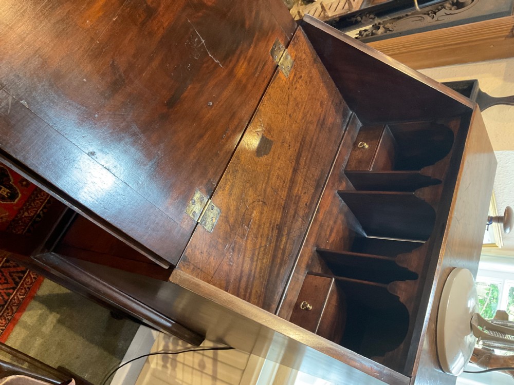 Mahogany Bureau on stand  View IV