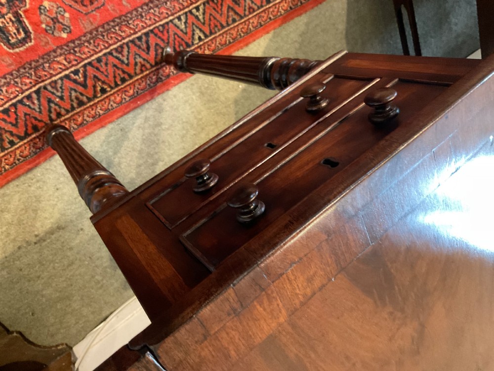 Regency Mahogany and Rosewood Pembroke worktable  View V