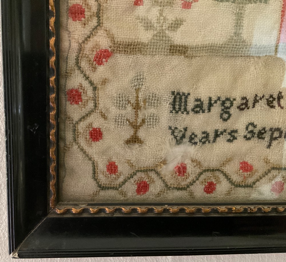 Pair of Samplers by The Davies Sisters, Carmarthen 1842  View V