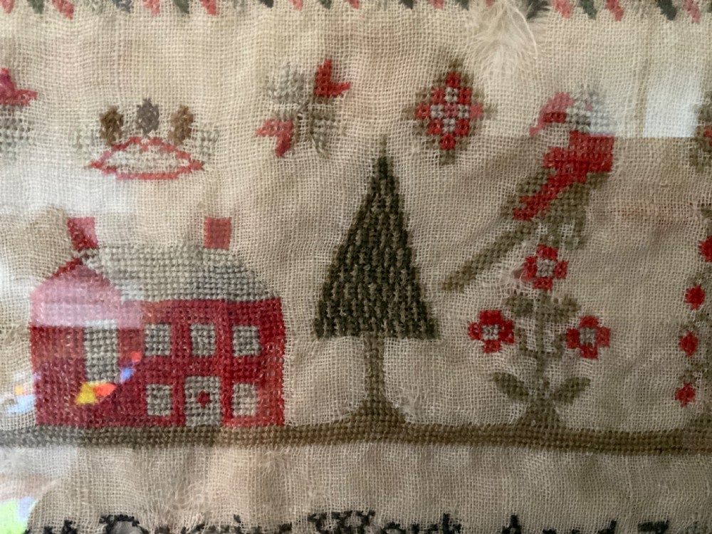 Pair of Samplers by The Davies Sisters, Carmarthen 1842  View VII