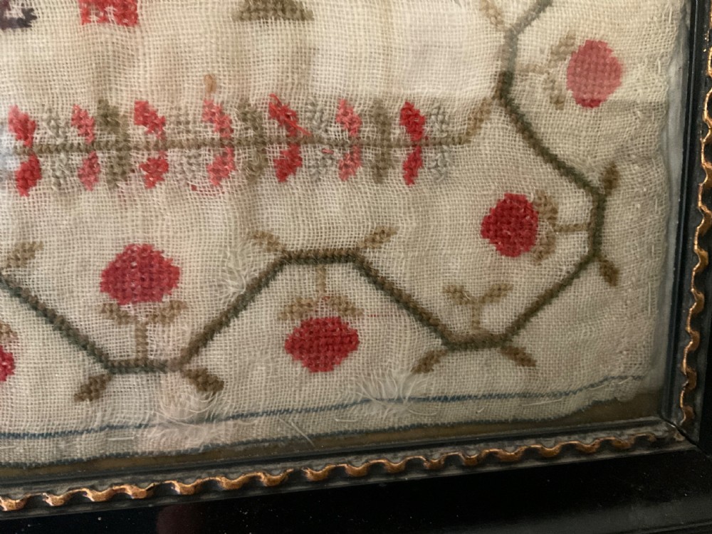 Pair of Samplers by The Davies Sisters, Carmarthen 1842  View XII