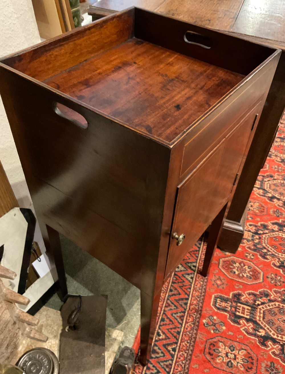 Georgian Tray Top Pot Cupboard  View II