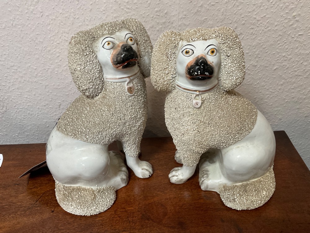 Pair of Staffordshire Poodles  View III