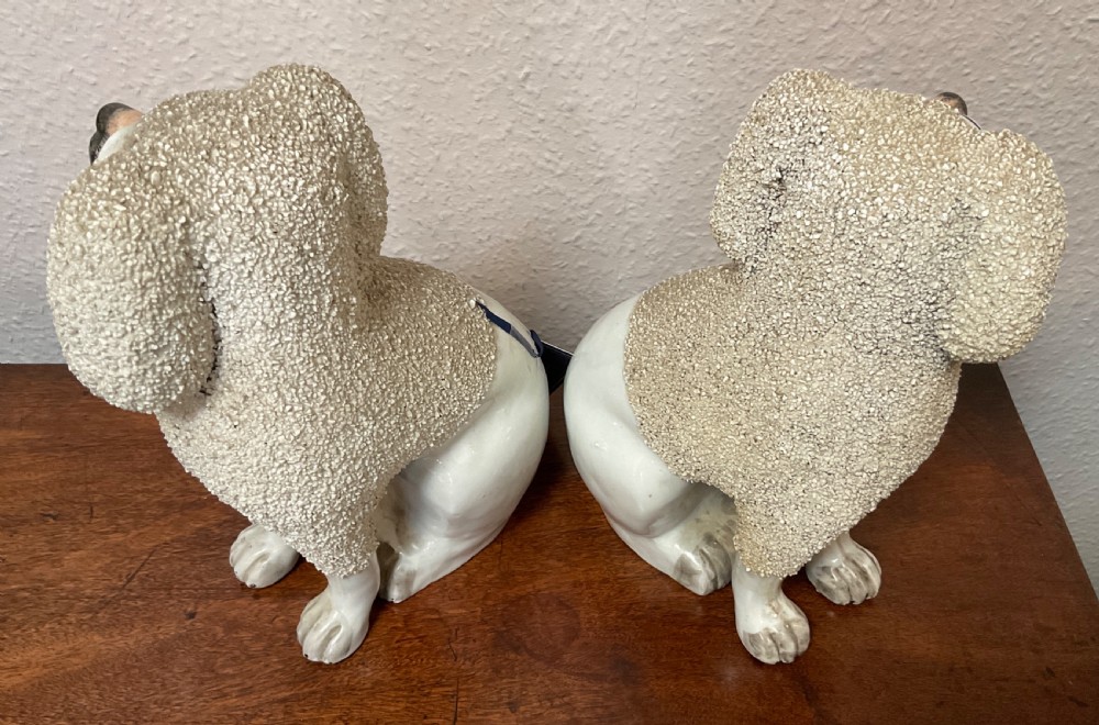 Pair of Staffordshire Poodles  View VI