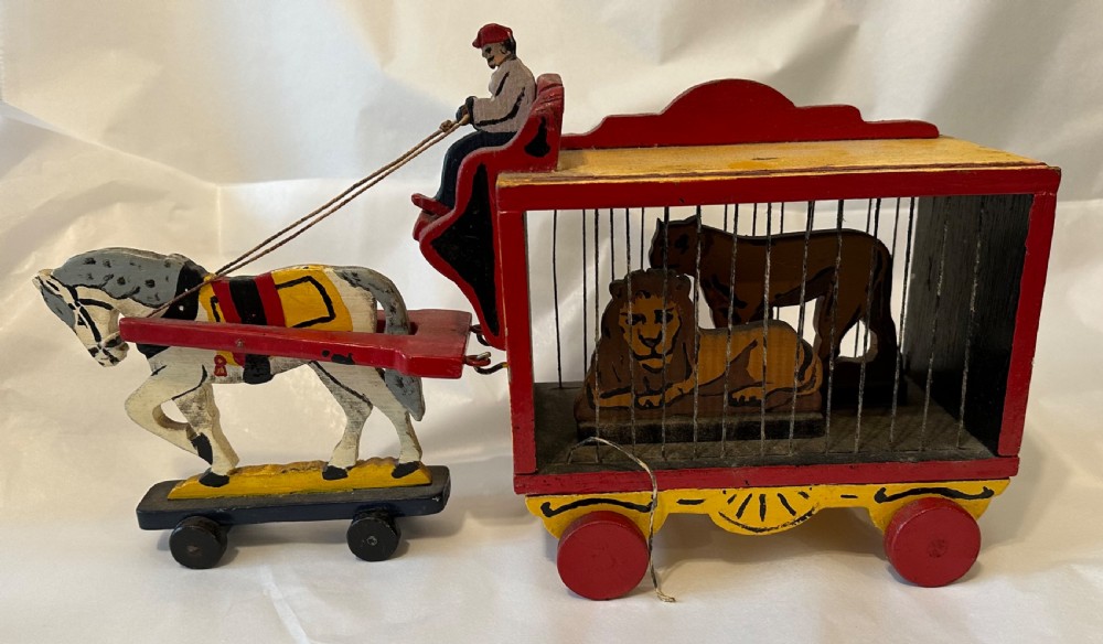 Fold Art horse drawn circus wagon  View V
