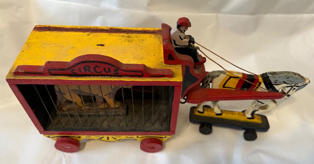 Fold Art horse drawn circus wagon  View VII
