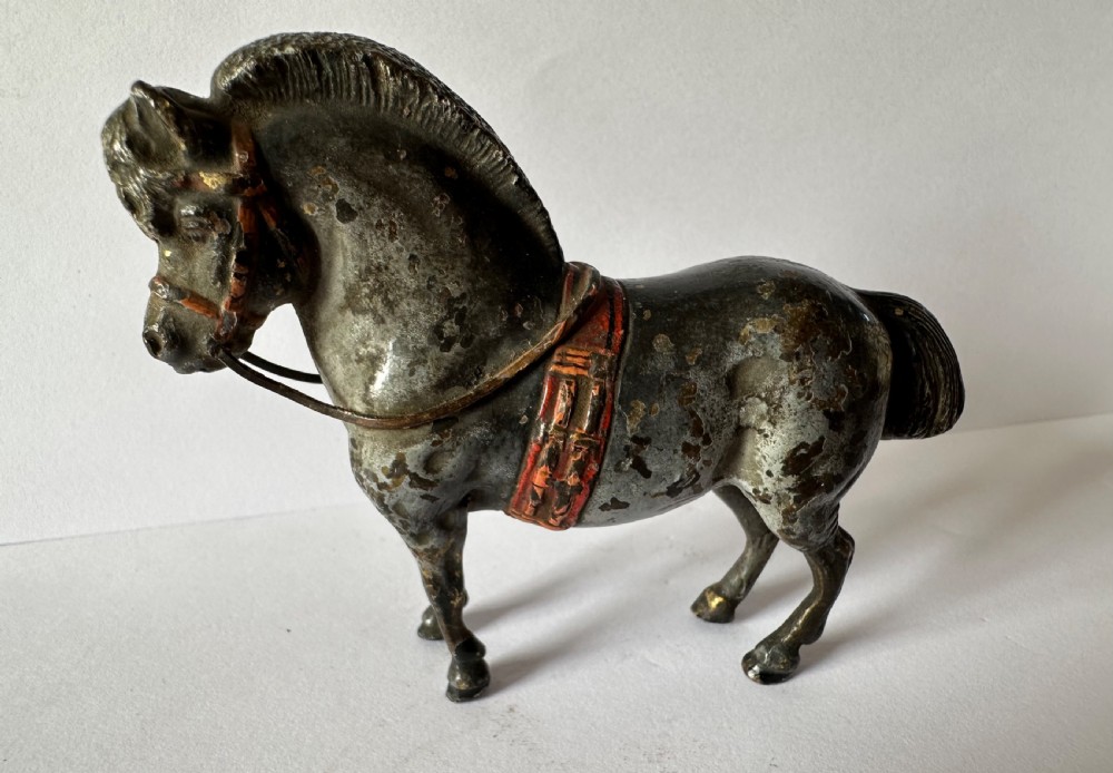 Antique Austrian Cold Painted Bronze circus Pony 