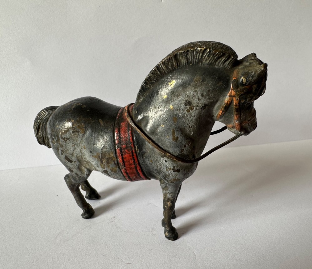 Antique Austrian Cold Painted Bronze circus Pony  View III