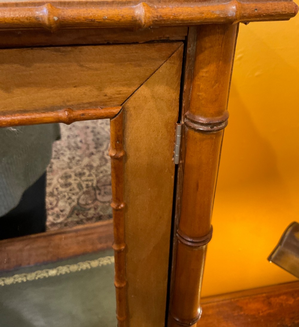 Miniature Victorian Faux Bamboo Armoire  View VI