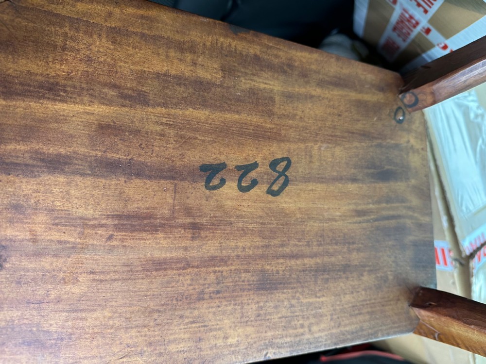 Japanese carved side table, retailed by Liberty & Co.  View III