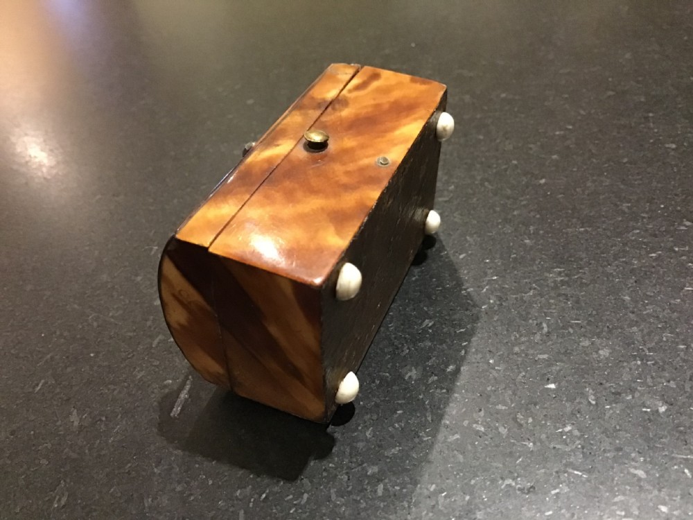 Miniature Regency Period Tortoiseshell Casket  View VIII