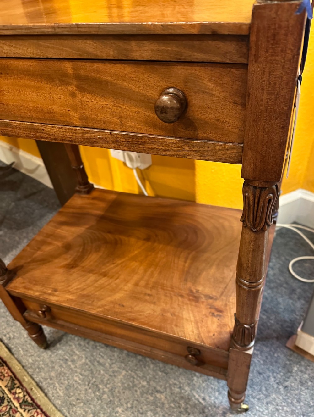 George IV Mahogany Whatnot  View II
