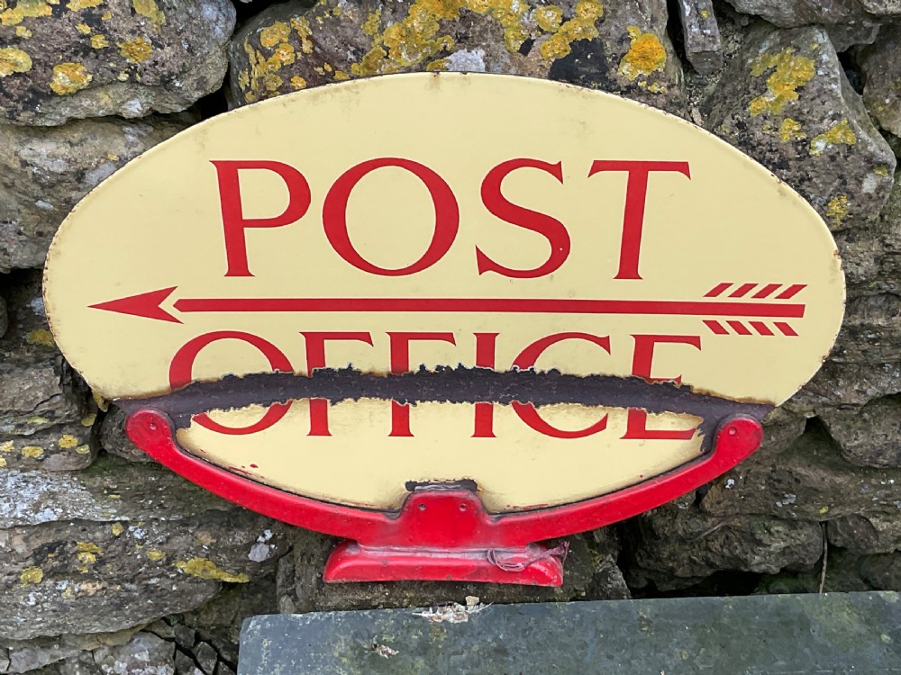 1930s on Post Box Post Office Enamel Sign