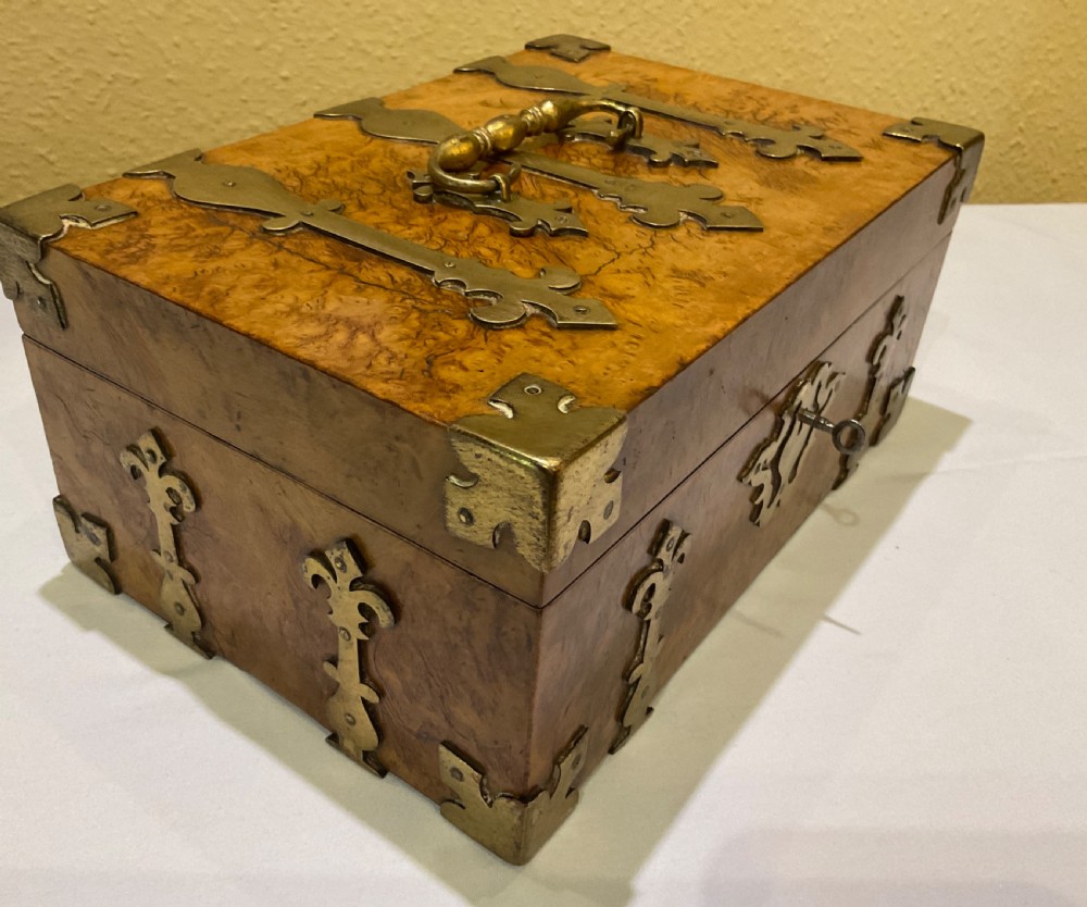 Burr Walnut Jewel Casket View III
