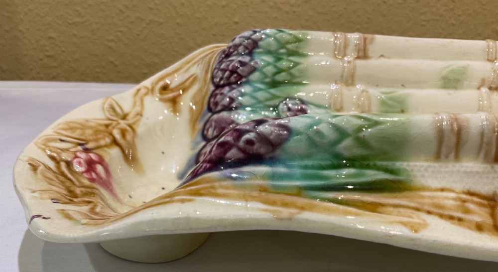 French Asparagus Majolica Service  (7pcs) View VII