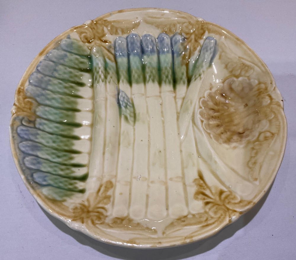 French Asparagus Majolica Service  (7pcs) View VIII