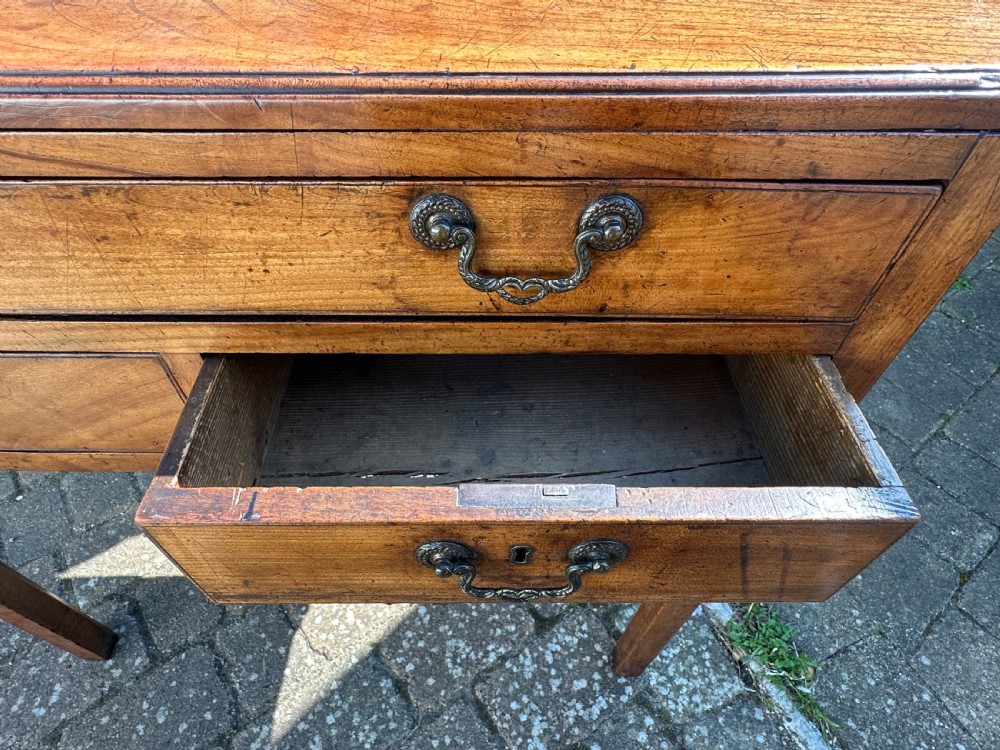 Georgian Fruitwood Lowboy  View VI