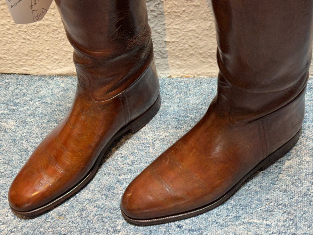 Victorian Leather Riding Boots with Brass Mounted Trees  View IV
