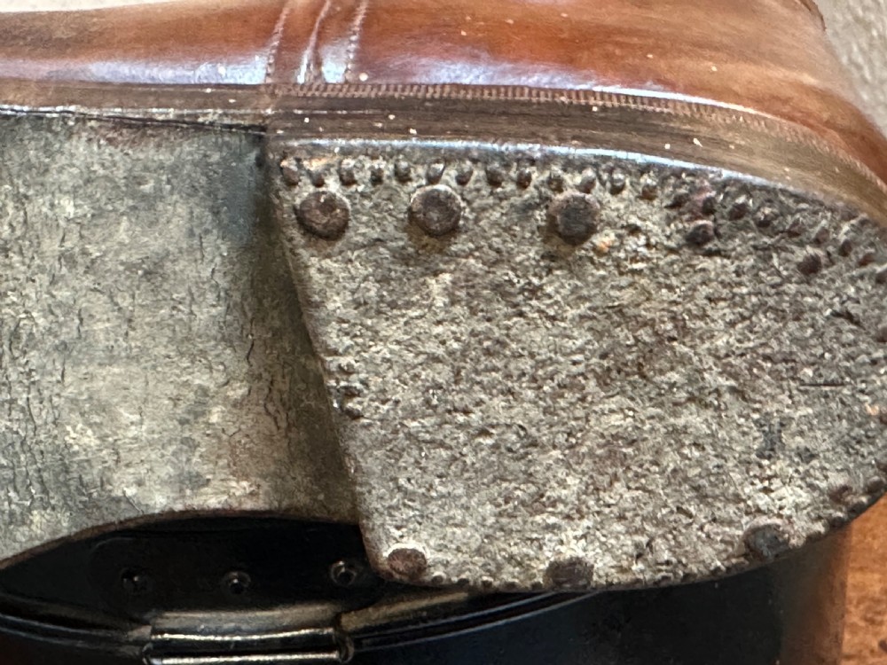 Victorian Leather Riding Boots with Brass Mounted Trees  View VII