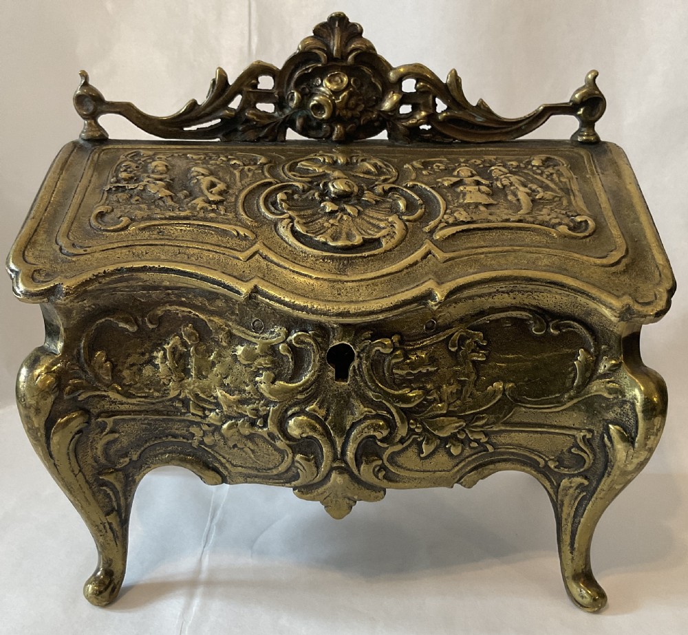 Brass Jewellery casket 