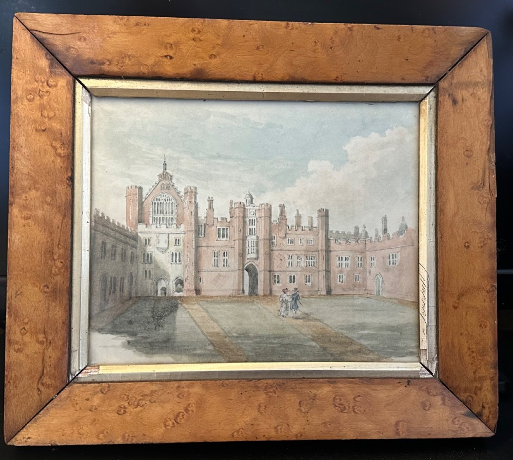 19th century watercolour of Hampton Court Palace 