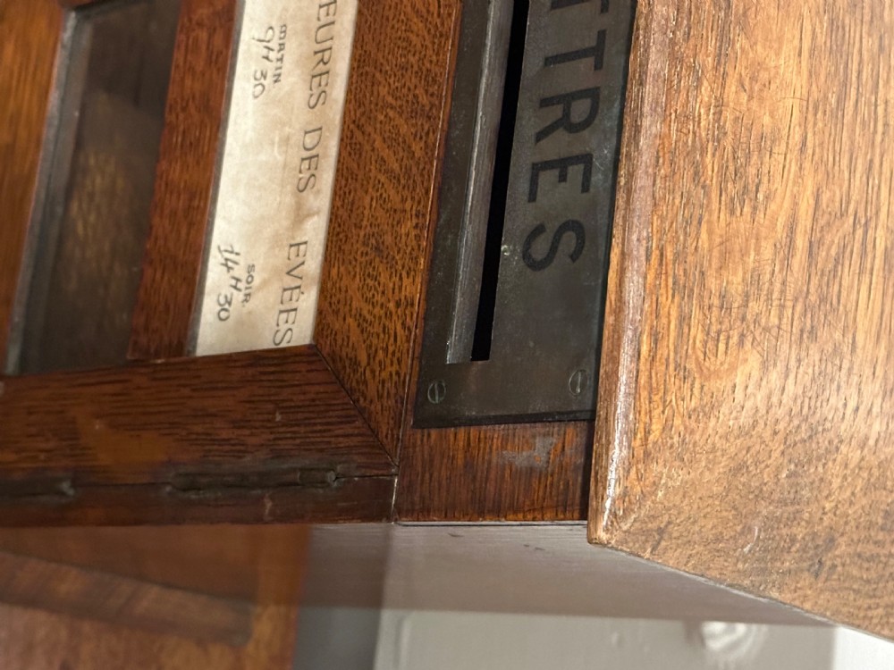 French Oak Country House Letter Box  View II