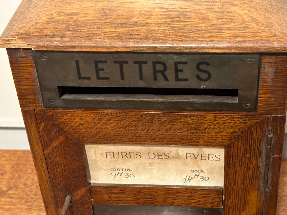 French Oak Country House Letter Box  View III