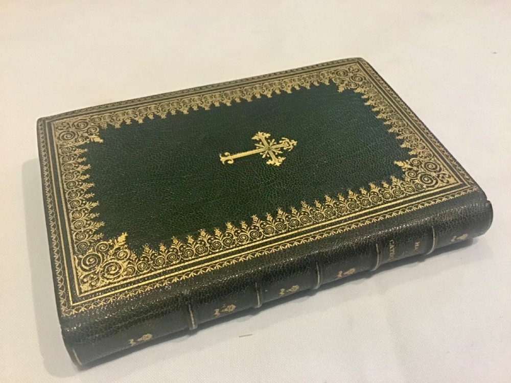 Antique Leather Bound French Communion Book View V