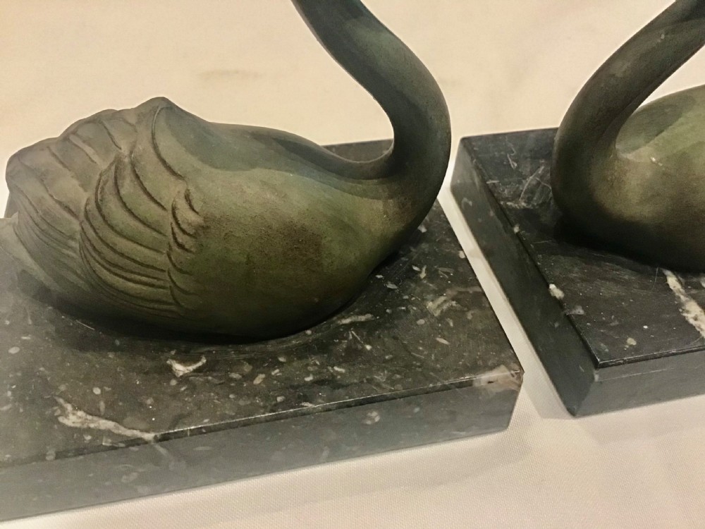 Pair of 1920s Swan Book-Ends  View VI