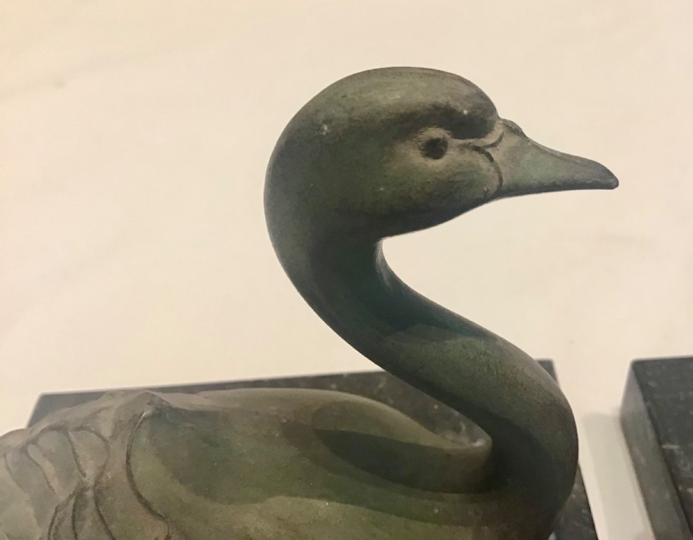 Pair of 1920s Swan Book-Ends  View VII